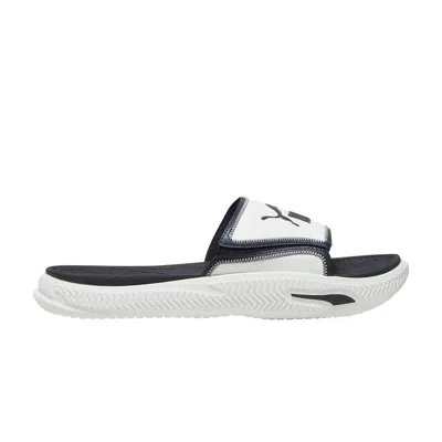 Pre-owned Puma Softride Pro 24 V Slide 'white New Navy'