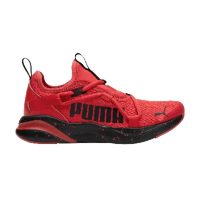 Pre-owned Puma Softride Rift Jr 'high Risk Red Black'