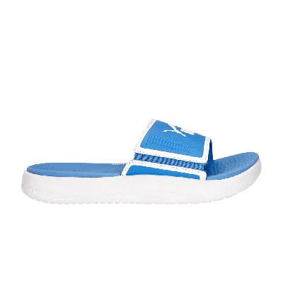 Pre-owned Puma Softride Slide Big Kid 'dusky Blue'