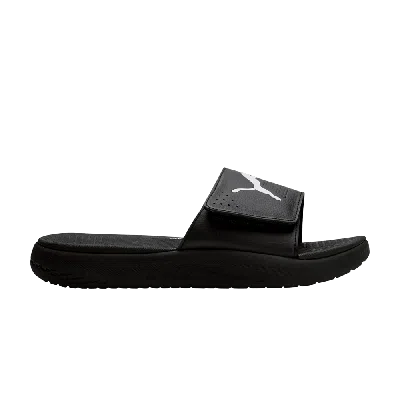 Pre-owned Puma Softride Slide 'black White'
