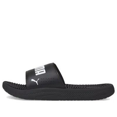 Puma Softride Slide Massage Slides 'black White'