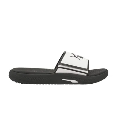 Pre-owned Puma Softride Slide 'white Black'