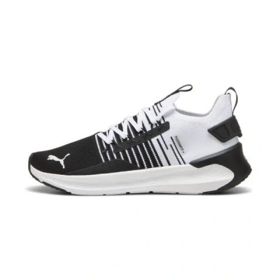 Puma Softride Symmetry Fuzion Men's Running Shoes In Black-cool Dark Gray- White