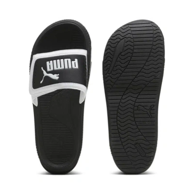 Puma Softridepro 24 V Slides In White- Black- Black