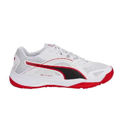 Pre-owned Puma Solarstrike 2 Racquet 'white High Risk Red'