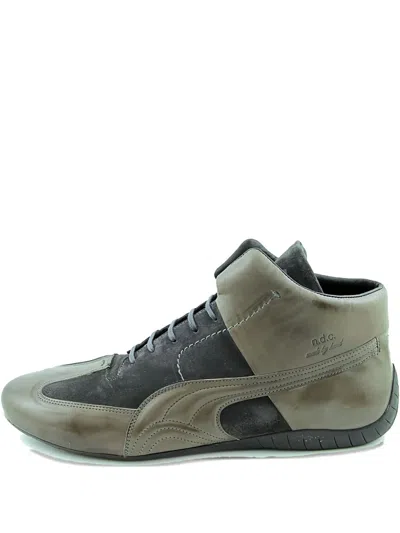 Puma Speed Cat Ndc Leather High-top Sneakers In Gray