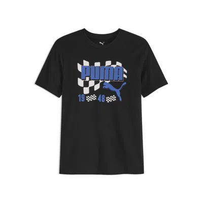 Puma Speed Squad Little Kids' Graphic T-shirt In Black