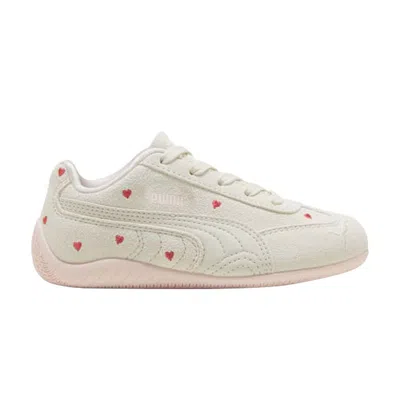Pre-owned Puma Speedcat Amor Ps 'vapor Gray Jasmine Flower' | Cream | Kid's Size 1 In White