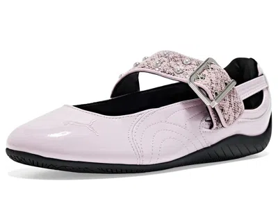 Puma Speedcat Ballet Dress-up Ii Shoes Women's Flat Shoes Powder Pink/ Black: 10.5 B - Medium In Purple