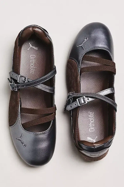 Puma Speedcat Ballet Lux Leather Sneakers In Brown