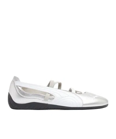 Puma Womens  Speedcat Ballet Metallic In Silver Metallic/white