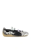 Puma Speedcat Ballet Snakeskin-effect Zebra-print Sneakers In Black