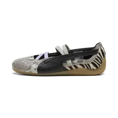 Puma Speedcat Ballet Snakeskin-effect Zebra-print Sneakers In Multi