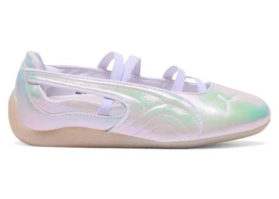 Pre-owned Puma Speedcat Ballet Pearlized (women's) Sneakers In  White/ Black In Multi