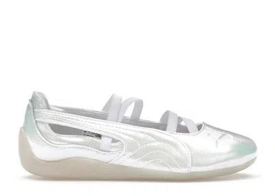 Pre-owned Puma Speedcat Ballet Pearlized (women's) Sneakers In  White/ Black In Multi