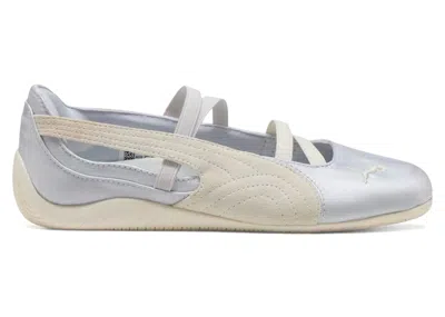 Pre-owned Puma Speedcat Ballet Satin (women's) Sneakers In Silver Mist/warm White In Multi