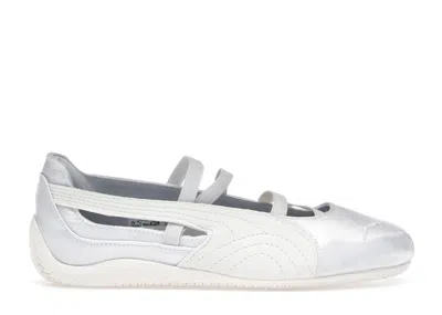 Pre-owned Puma Speedcat Ballet Satin (women's) Sneakers In Silver Mist/warm White In Multi