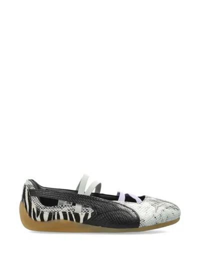 Puma Speedcat Ballet Snakeskin-effect Zebra-print Sneakers In Multi