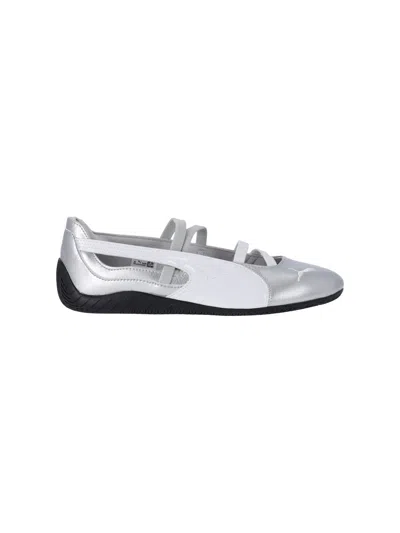 Puma Speedcat Ballet Metallic Women S Shoes In Silver