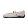 Puma Womens Whisp Of Pink Speedcat Ballet Suede Low-top Trainers In Pink