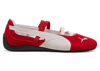 Pre-owned Puma Speedcat Ballet (women's) Sneakers In For All Time Red/ White/ Black