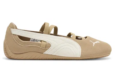 Pre-owned Puma Speedcat Ballet (women's) Sneakers In Prairie Tan/warm White