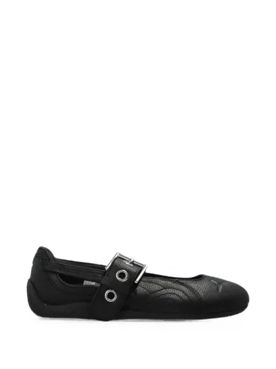 Puma Speedcat Buckle-strap Ballet Flats In Black