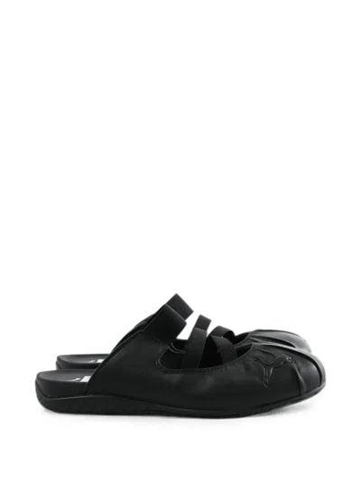 Puma Speedcat Elasticated Strap Mules In Black