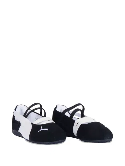 Puma Babies' Speedcat Elasticated-strap Ballet Flats In Black