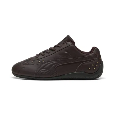 Puma Speedcat Embellished Sneakers In Brown