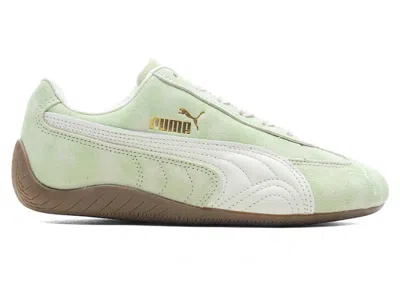 Pre-owned Puma Speedcat Faded (women's) Sneakers In Cool Cucumber/alpine Snow In Multi