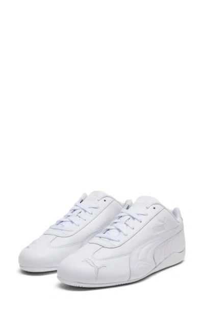 Puma Speedcat Full Leather Sneaker In White