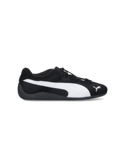 Puma Speecat Og Mesh-panel Slip-on Trainers In Black