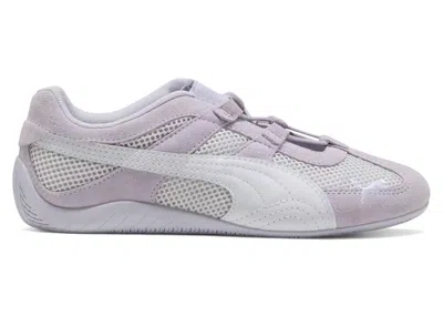 Pre-owned Puma Speedcat Go White (women's) Sneakers In Spring Lavender/ White