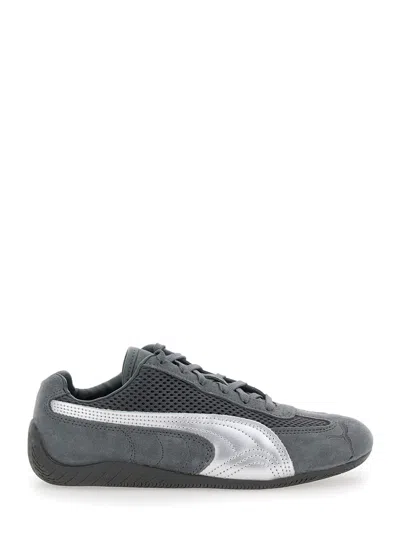Puma Speedcat Grey Low Top Sneakers With Logo Patch On The Tongue And Formstrip Logo Detail On The Sidei  In Gray