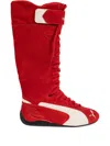 Puma Speedcat Lace-up Knee-high Boots In Red