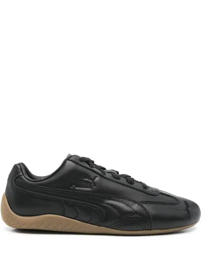 Puma Speedcat Leather Shoes In Black