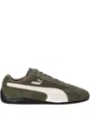 Puma Womens Mesh Loden Green Warm Wh Speedcat Og Suede Low-top Trainers In Green