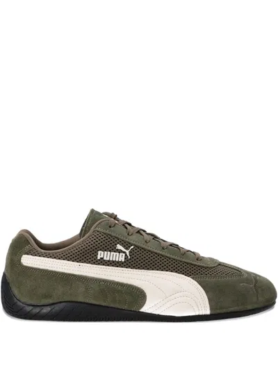 Puma Speedcat Mesh Sneakers In Green