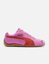 Puma Womens Pink Red Speedcat Og Suede Low-top Trainers
