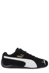Puma 'speedcat' Black Sneakers With Logo Print On The Side And Logo Lettering On The Side In Black White