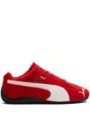 Puma Speedcat Red Sneakers With Logo Print On The Side And Logo Lettering On The Side In Leather Unisex