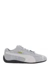 Puma Speedcat Grey Sneakers With Logo Print On The Side And Logo Lettering On The Side In Leather Unisex In Grey