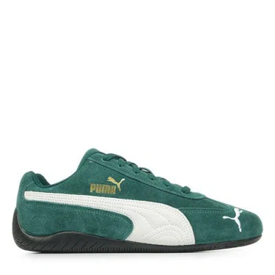 Puma Speedcat Og Shoes In Dark Myrtle White