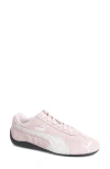 Puma Speedcat Pink Sneakers With Logo Print On The Side And Logo Lettering On The Side In Suede Unisex In Pink
