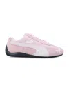 Puma Speedcat Pink Sneakers With Logo Print On The Side And Logo Lettering On The Side In Suede Unisex In Pink