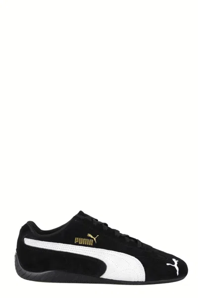 Puma Round-toe Low-top Casual Shoes In Black