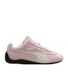 Puma Speedcat Pink Sneakers With Logo Print On The Side And Logo Lettering On The Side In Suede Unisex In Pink