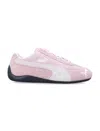 Puma Speedcat Pink Sneakers With Logo Print On The Side And Logo Lettering On The Side In Suede Unisex In Pink