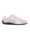 Puma Speedcat Pink Sneakers With Logo Print On The Side And Logo Lettering On The Side In Suede Unisex In Pink